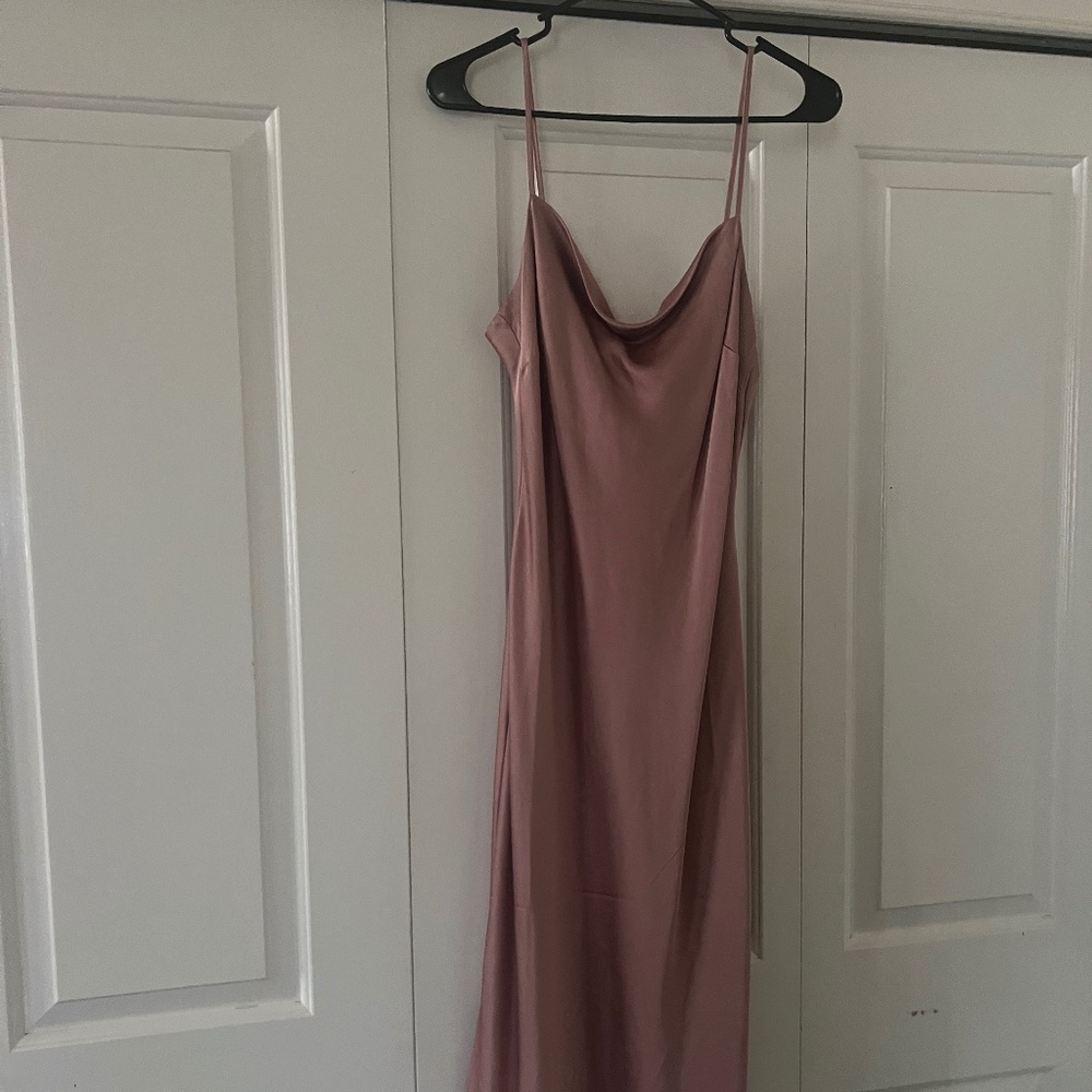 Midi Mauve Slip dress